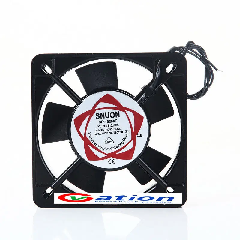 

Computer PC Case Cooling Fan For SUNON Fan SF11025AT P/N 2112HBL 11CM 110*110*25MM 220V Ball Bearing Computer Accessories