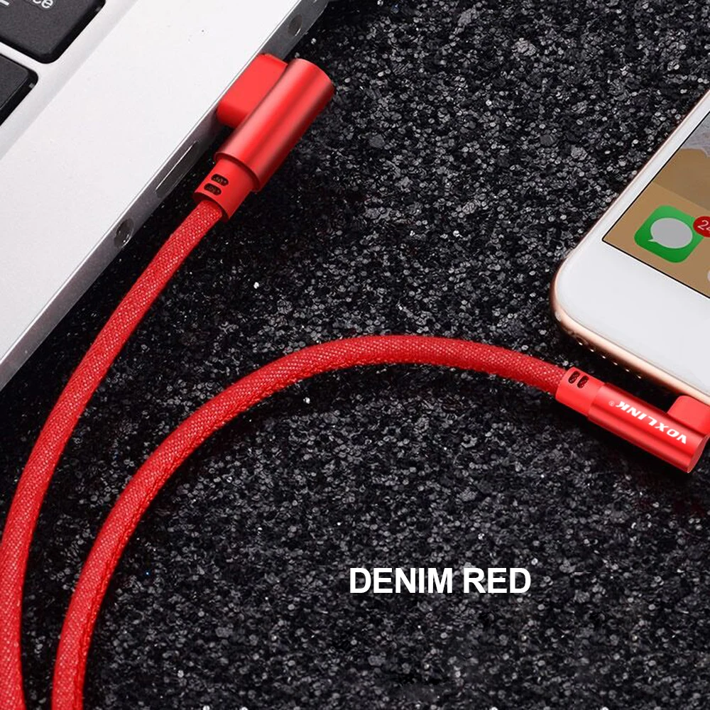 VOXLINK 10 упаковок USB Type C 90 градусов кабель для быстрой зарядки c шнур передачи данных