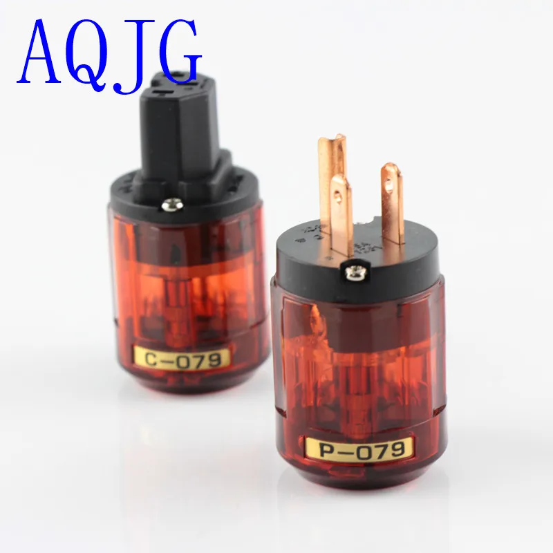 5 пар Oyaide Чистая медь P-079 24 К позолоченный США Разъем питания C-079 IEC разъем для
