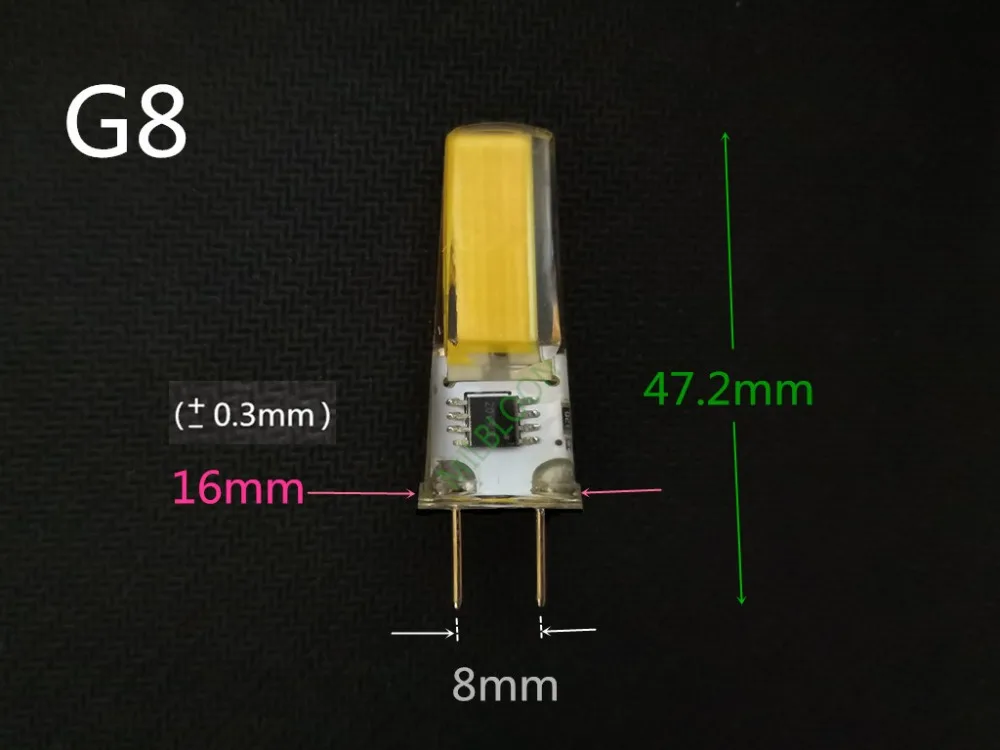 Светодиодный GY6.35 G8 110V g6.35 220V cob2508 силиконовый светильник накаливания с регулируемой яркостью 220v gy6.35 110v g8 светодиодный 110v gy6.35 g8 220v хрустальный шарик
