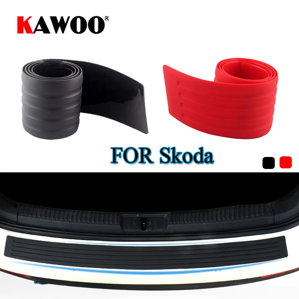 KAWOO защитная накладка для Skoda Octavia Fabia Yeti Rapid Roomster Citigo резиновая на бампер Накладка