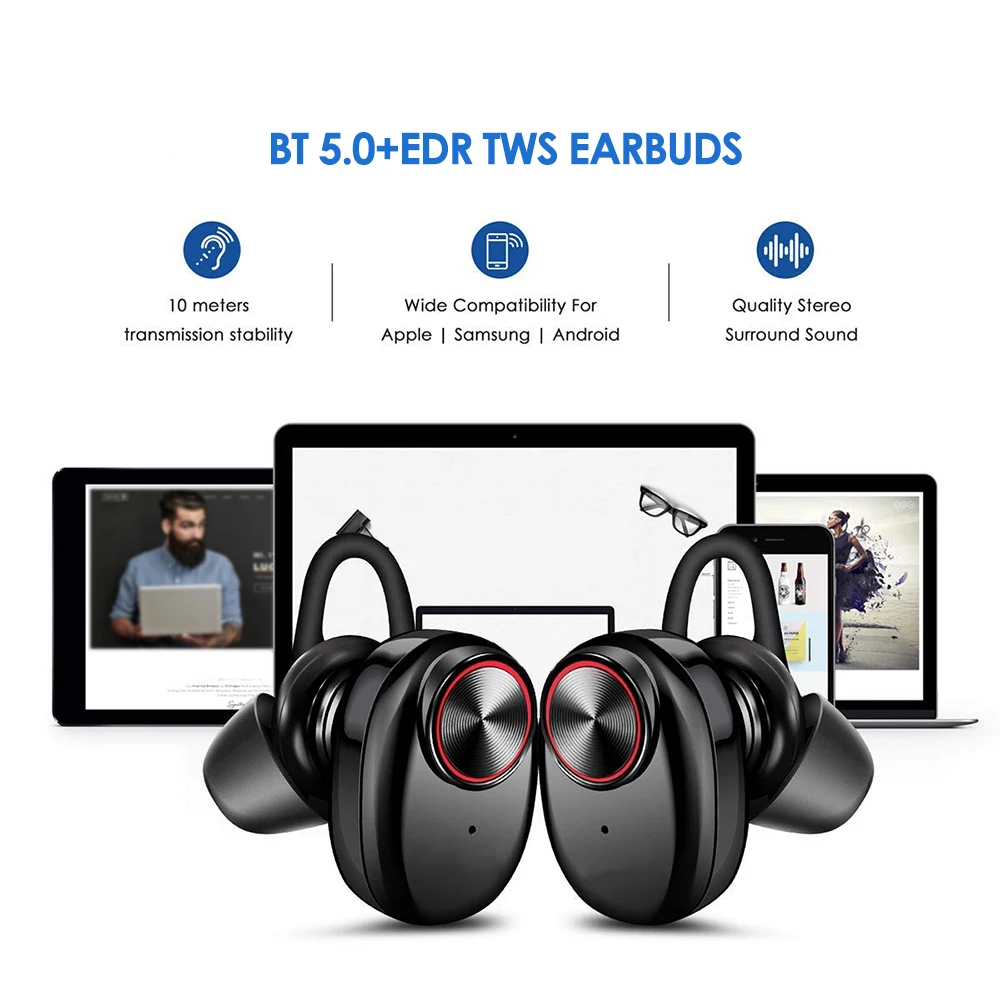 Bluetooth-наушники V5 с поддержкой Bluetooth 5 0 и двумя микрофонами | Электроника