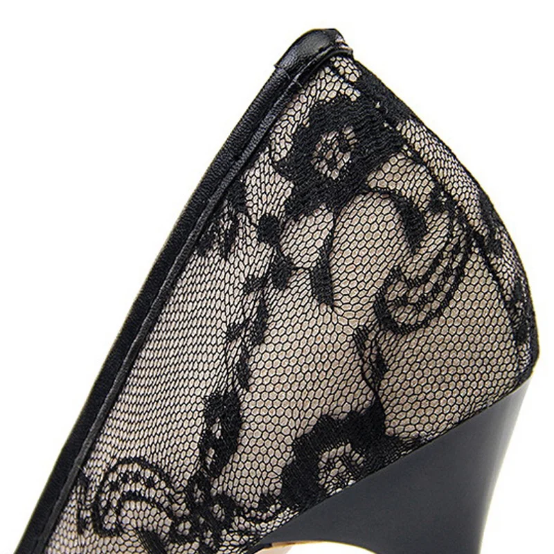 Женские туфли лодочки на очень высоком каблуке свадебные с острым носком офисные