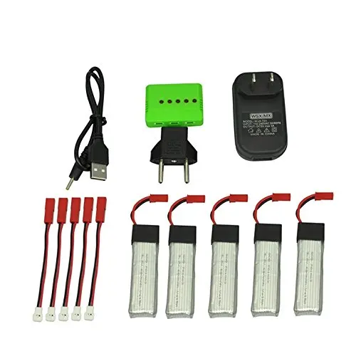 5 шт. зарядное устройство в 1 3 7 В 680 мАч для UDI U815A U817A U818A WLtoys V929 V939 V949 V959 V969 V979 V989 V999 V222