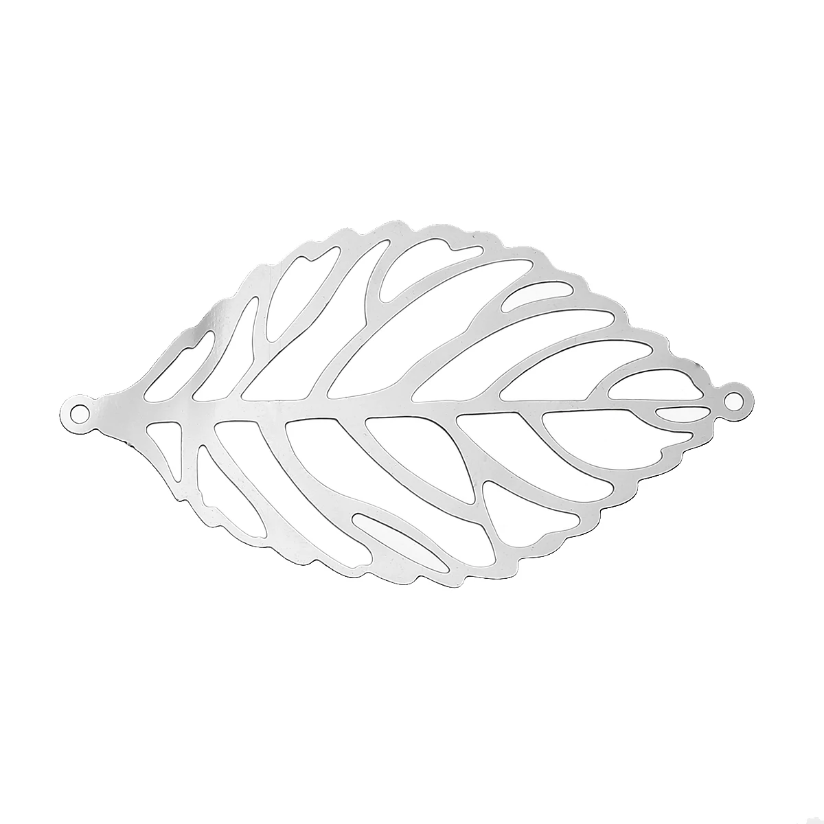 

Разъемы для шампуры из нержавеющей стали фурнитура лист серебряный цвет полые 49,0 мм (1 7/8 ") x 27,0 мм (1 1/8"), 1 шт Горячее предложение