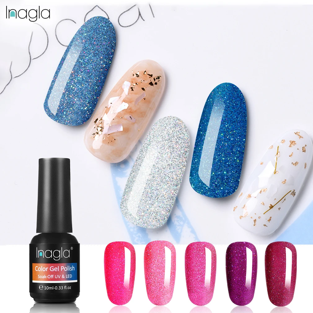 

Inagla 10ml Neon Gel Nail Polish 22 Hot Sale Colors High Quality Nail Art Soak Off UV LED Vernis Semi Permanent