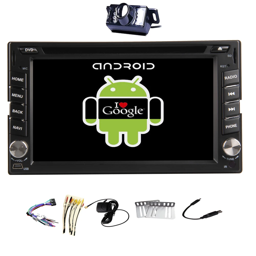 Android 4 EQ 2Din стерео Системы автомобильное радио DVD AMP OBD2 Wi-Fi приемник gps RDS BT Навигатор