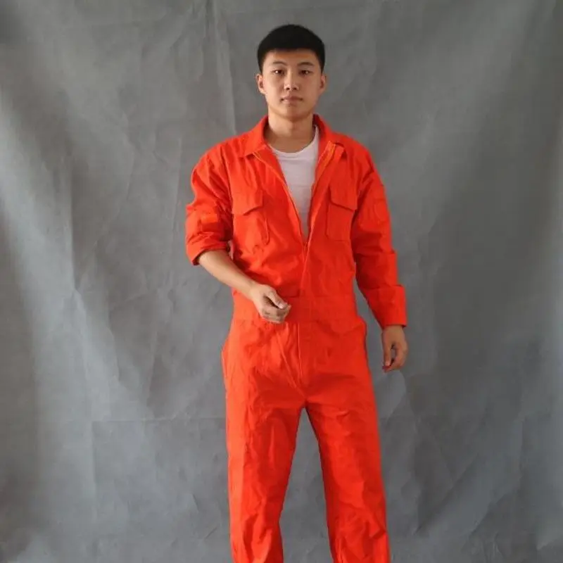 Мужской защитный комбинезон из 100% хлопка Мужская рабочая одежда мужской для