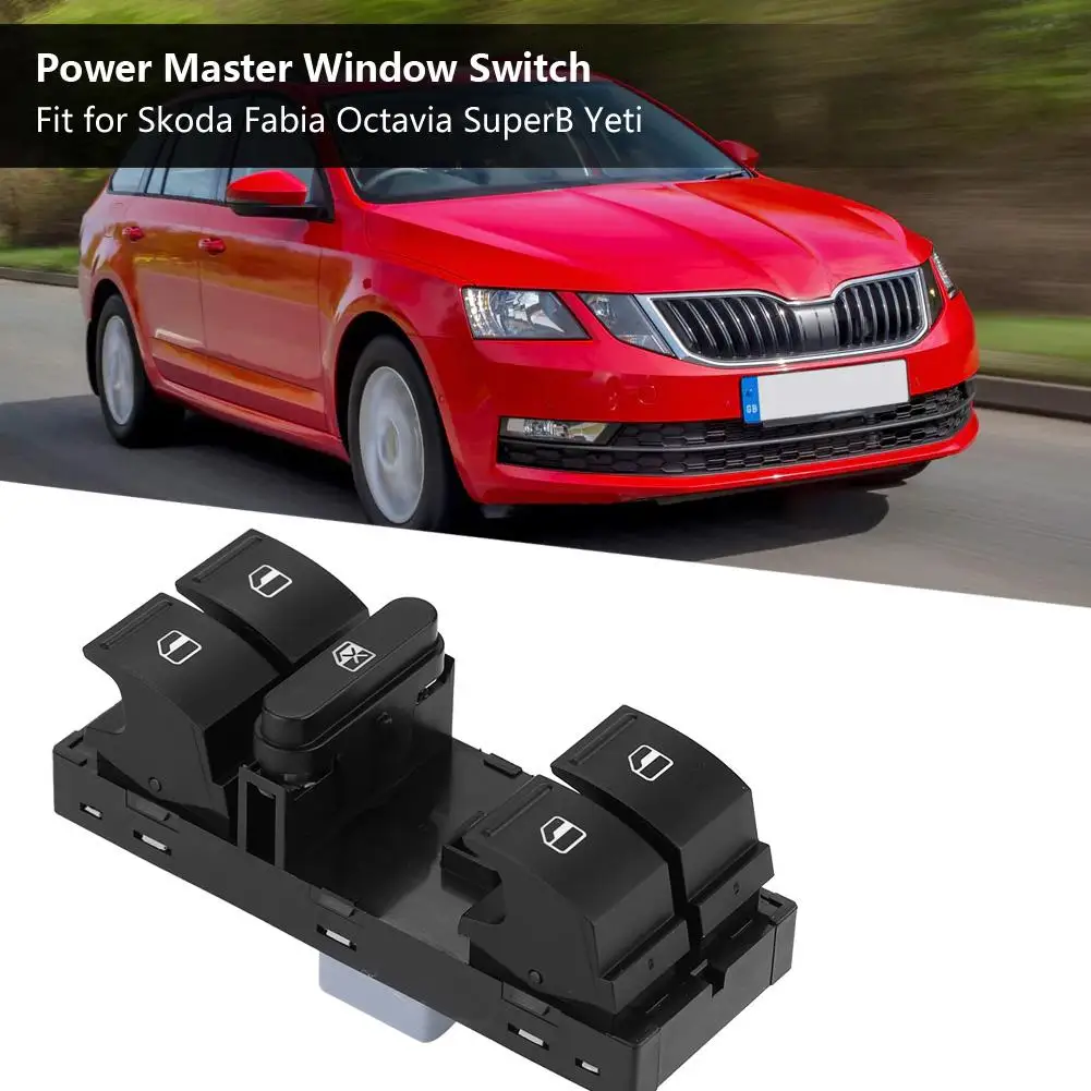 Главный переключатель стеклоподъемника 1Z0 959 858B для Skoda Fabia Octavia SuperB Yeti переключатель стеклоподъемника