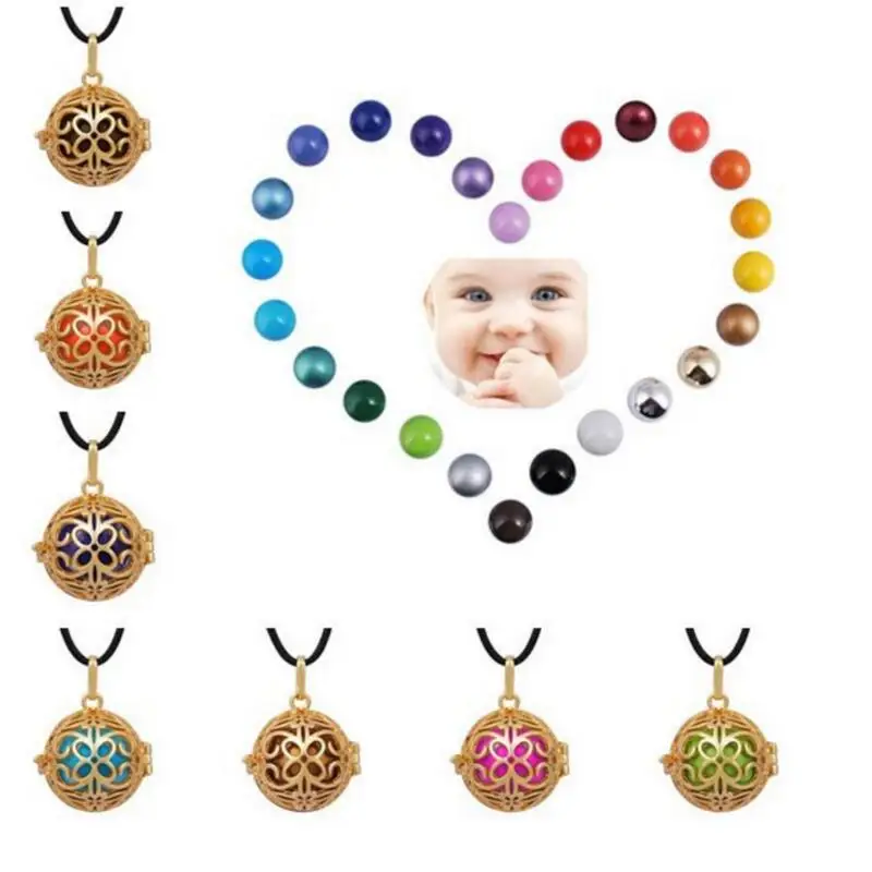 Медное ожерелье Eudora 20 мм модные ювелирные изделия золотой кулон в виде живота