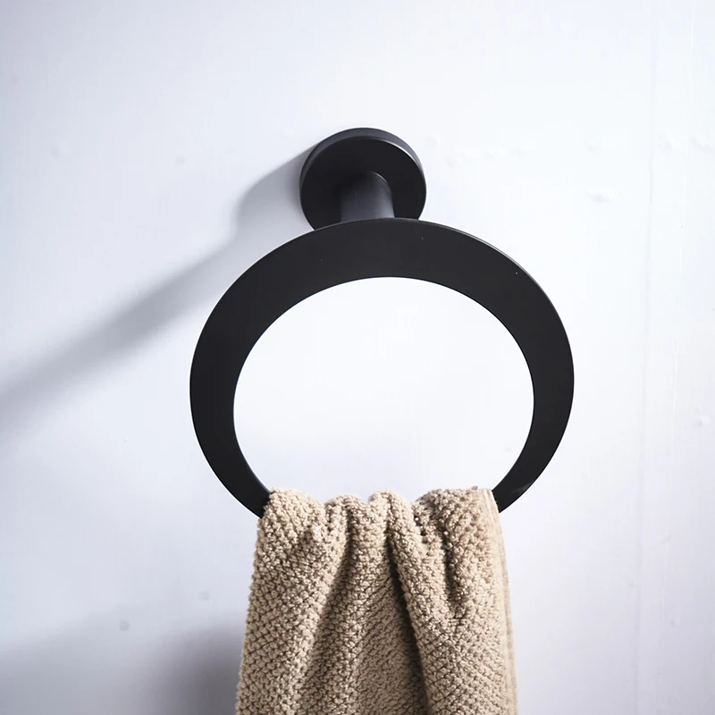 

Becola 304 Stainless Steel Bathroom Accessories Set Towel Bar Robe Hook Paper Holder Matt Black Wall Mounted Bath Hardware Sets