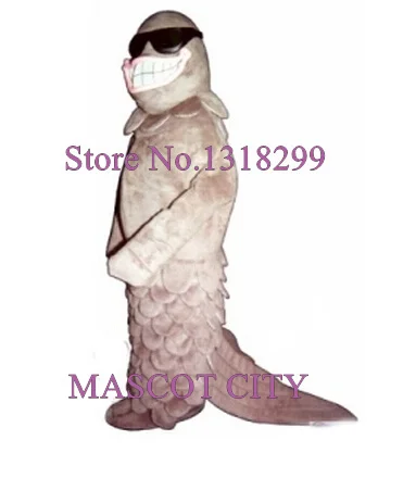 

mascot grinning pink salmon fish mascot costume adult cartoon salmon theme anime cosplay costumes mascotte fancy dress kits