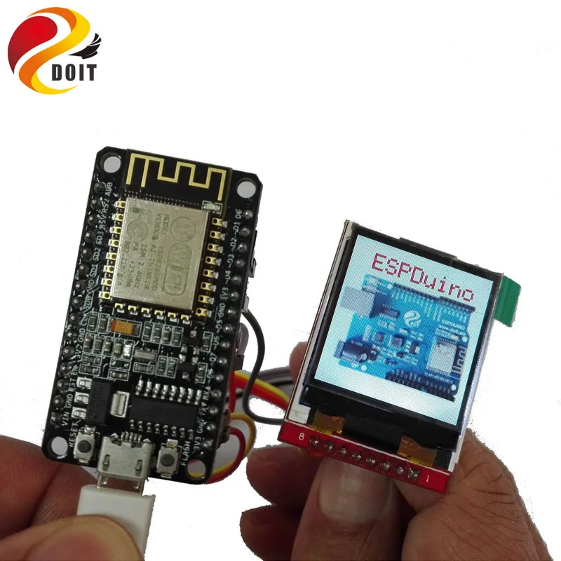 Макетный комплект DOIT ESP8266 с TFT дисплеем сделай сам функция эксперимента игрушка