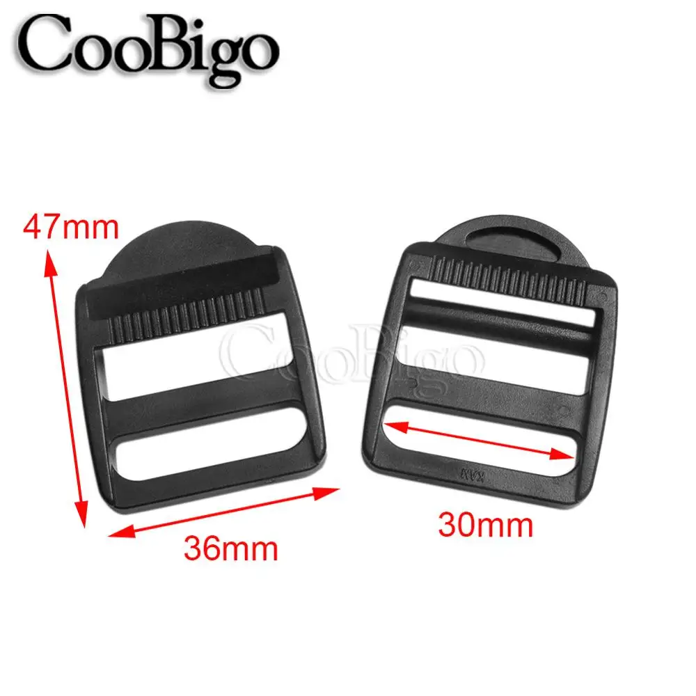 30mm Webbing Black 10 шт. 5/" 3/4" " 1" 1-1/" 1-1/2" " пластик черный замок лестницы Регулируемый слайдер пластиковые пряжки лямки рюкзака сетка запчасти - Цвет: 30mm Webbing Black
