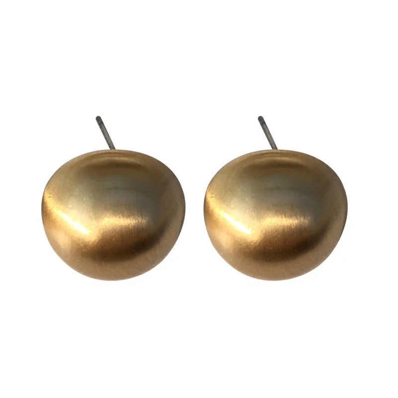 Western style Ear Personality Studs Earrings For Woemn Metal Round Shaped Earing Charm Punk Girls Romantic Fashion Accessories | Украшения