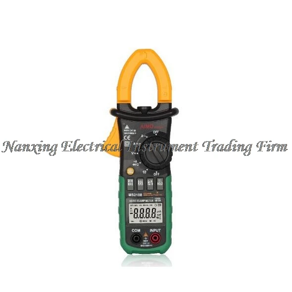 Mastech MS2108 Digital Clamp Meter True RMS LCD Multimeter AC DC Voltmeter Ammeter Ohm Herz. Duty Cycle 6600 counts | Инструменты