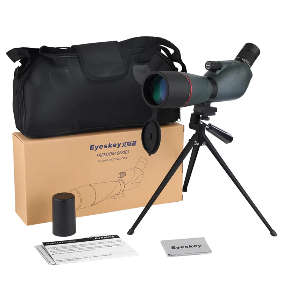 Eyeskey 15-45x60 устойчивый зум Зрительная труба HD оптический Монокуляр для охоты -