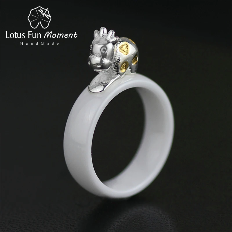 Lotus Fun Moment реального 925 пробы серебро Природный ручной работы Модные украшения