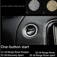 alloy diamond chrome car engine starter ring trim stickers parts for land rover range rover evoque freelander discovery