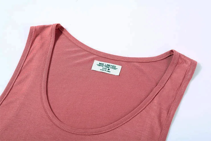 Майка T6 Мужская однотонная хлопок повседневная майка Облегающая для