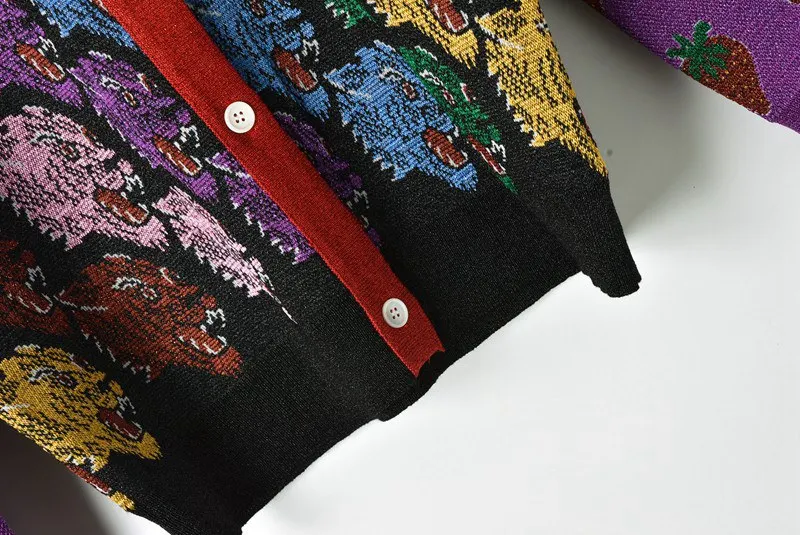 Женский трикотажный кардиган с люрексом подиумный винтажный свитер