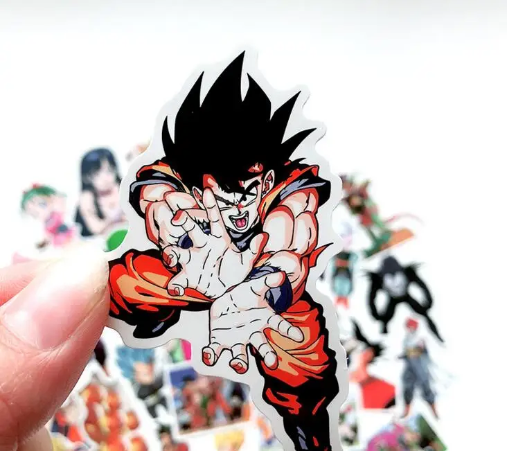 Наклейки с Аниме Драконий жемчуг Супер Saiyan Goku наклейки для сноуборда багажа