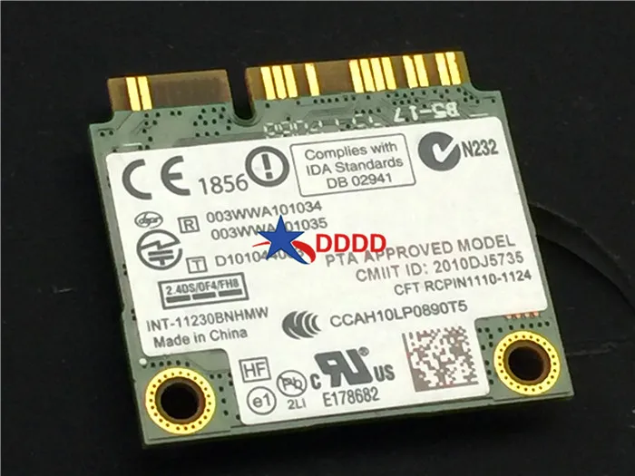 Оригинал для Dell Inspiron N5110 WiFi Беспроводная плата n1030 карта 07KGX9 7KGX9 Φ полностью