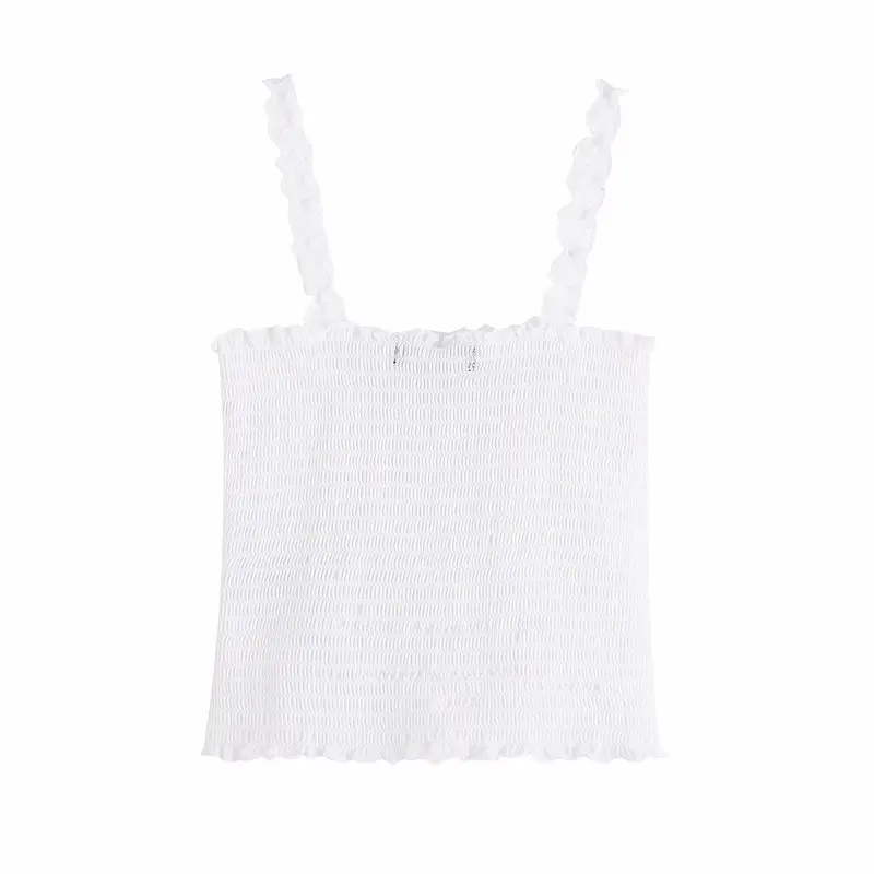 Новое поступление Европейская и американская мода упругий топ с тонкими лямками