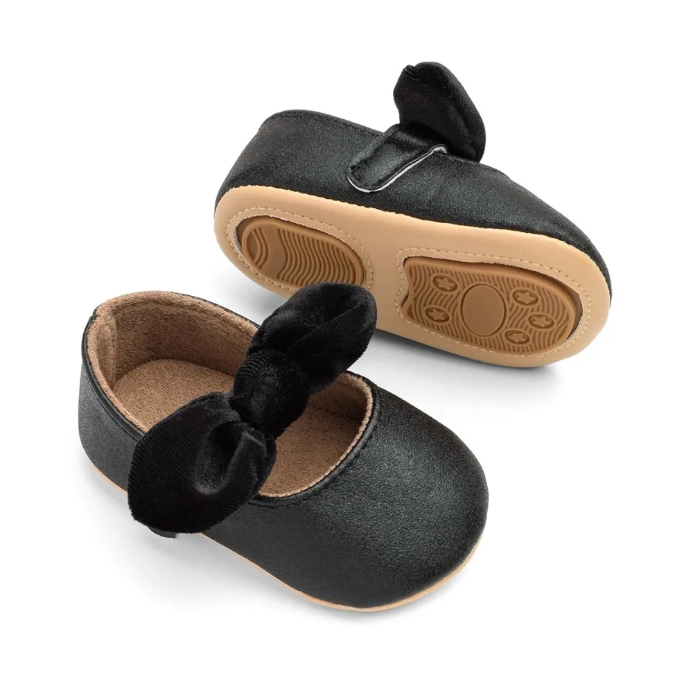 

Newborn Baby Girl Silk Bow First Walkers Baby Cotton Fabric Princess Shoes Baby Moccasins Baby Mary Jane Shoes