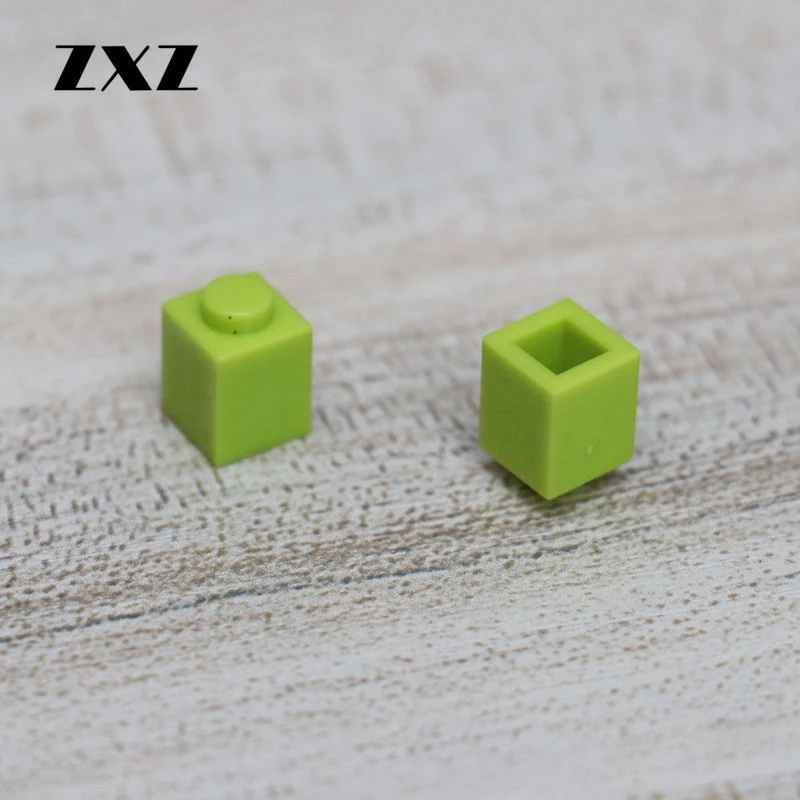 100 шт./лот ABS массовые строительные блоки 1x1 мелкие частицы Обучающие сборные