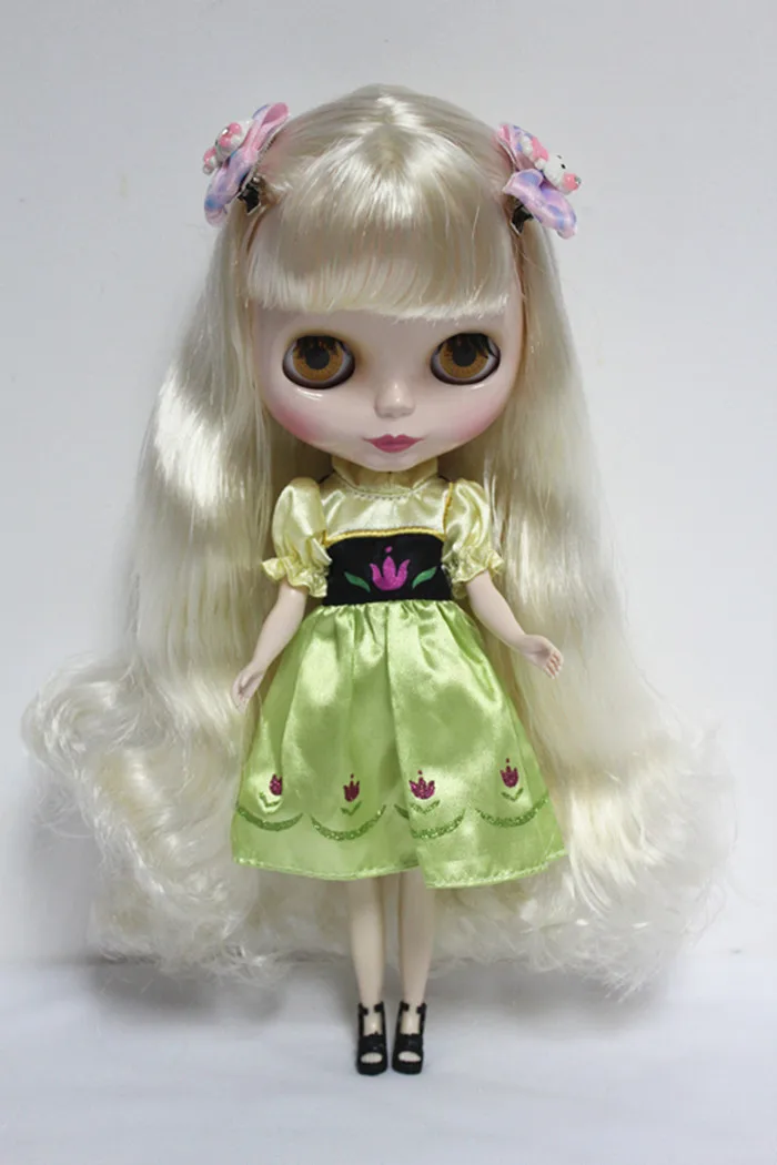 Кукла blygirl blyth белый синтетические волосы № 36097 нормальное тело 7 суставов 1/6 тела куклы DIY эластичной для их макияж