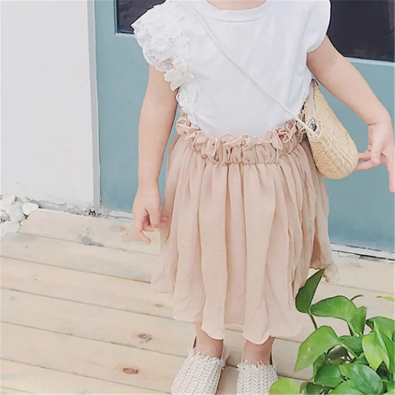 HziriP Chic лето 2019 сетчатые детские мини-юбки горячая Распродажа милые