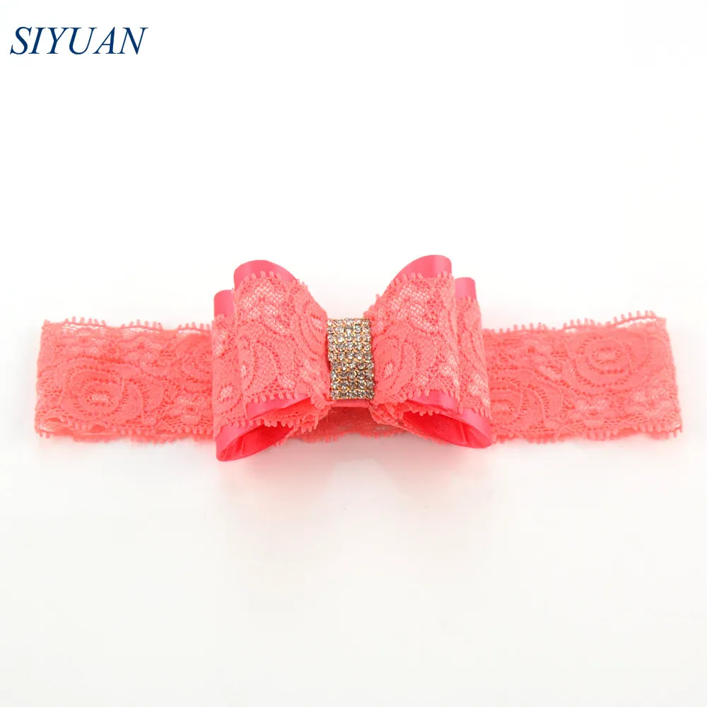 1 шт. эластичная Кружевная повязка на голову из ПВХ 12 цветов|stretchy lace headbands|lace