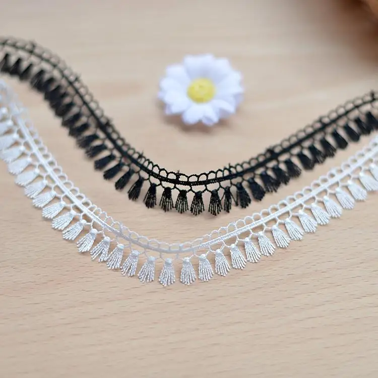 Растворимые кружева вышивка кружева кисточки DIY аксессуары для одежды кружевное ожерелье 1,9 см горячая распродажа