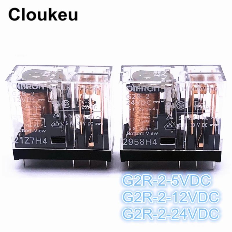 Реле DIP8 G2R-2-5VDC 12VDC 24VDC DC5V DC12V DC24V 5A