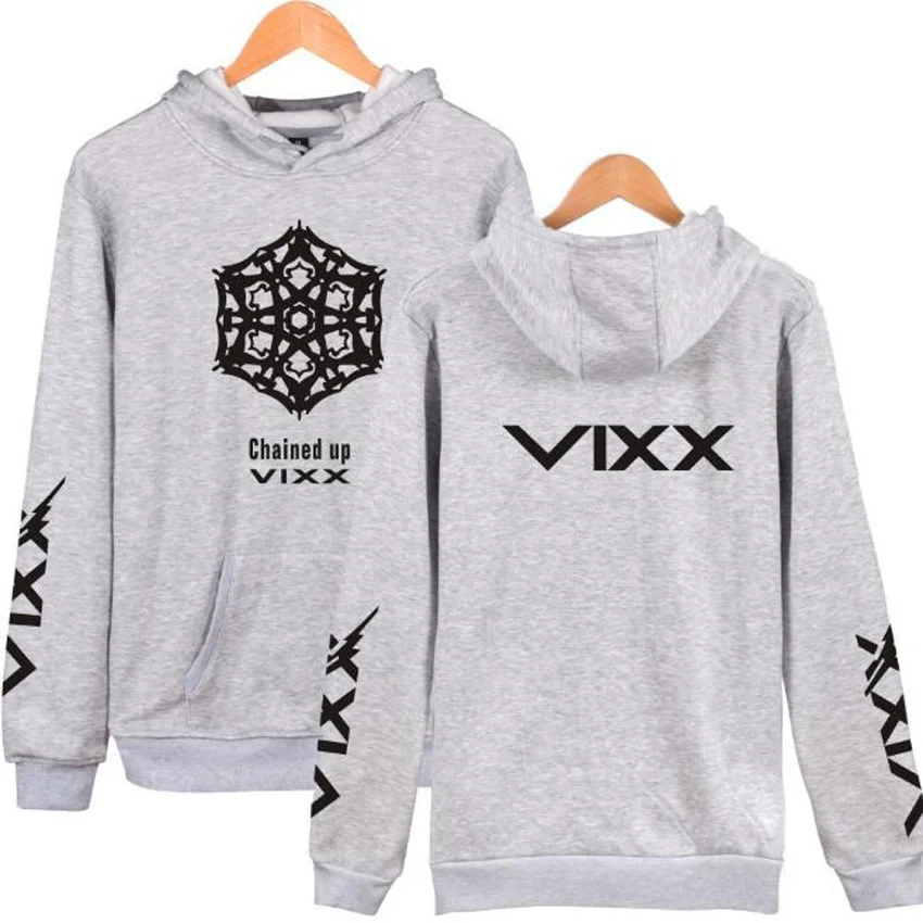 Толстовка Moletom с капюшоном для мужчин и женщин Свитшот в стиле K-POP/KPOP/VIXX свободный