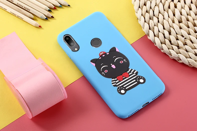 Чехол Lucky cat карамельного цвета из ТПУ для Huawei Y7 2019 чехол Y 7 Y7Prime Prime мягкий