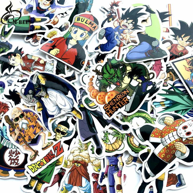 500 шт./лот DRAGON BALL Z супернаклейка аниме Goku Piccolo Веджета, Фриза Buu ПВХ мини-камера для автомобиля мотоцикла водонепроницаемый наклейка на чемодан игрушка