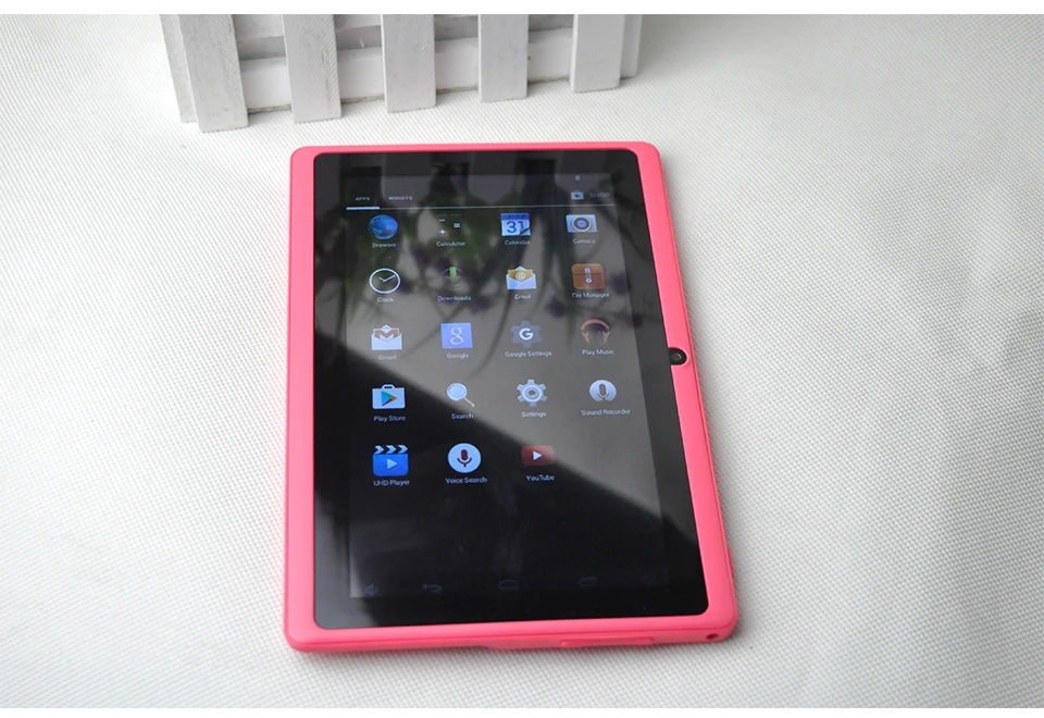 Планшетный ПК для детей " четырехъядерный планшет Android 4.4.2 16 Гб wifi Allwinner A33 wifi Супер Тонкий 1024*600 ARM Cortex A7 3000 мАч