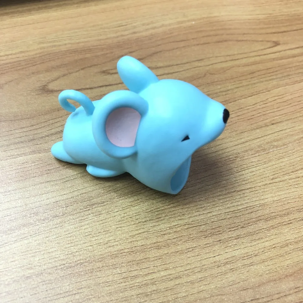 Аксессуар кабеля силиконовый держатель кабеля большой животное укус USB зарядное устройство Штекер кабель протектор для iphone 8 7 6 5 USB кабель защиты