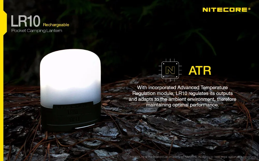 NITECORE LR10 панда USB перезаряжаемые Фонари 9* Высоко-ультратонкое естественное освещение CRI светодиодов Макс 240 люмен Открытый Кемпинг светильник со встроенным 1200 мАч батарея