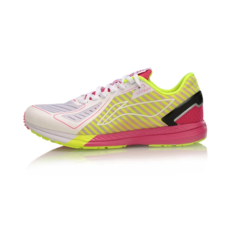 LI-Ning/Женская обувь для гонок средней высоты; профессиональная обувь для марафона; обувь для бега; светильник; дышащие Спортивные кроссовки с прочной подкладкой; ARBN216 XYP854 - Цвет: ARBN216-5H