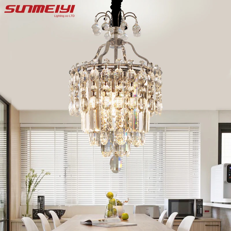Роскошные люстры с кристаллами потолочные для кухни гостиной спальни коридора