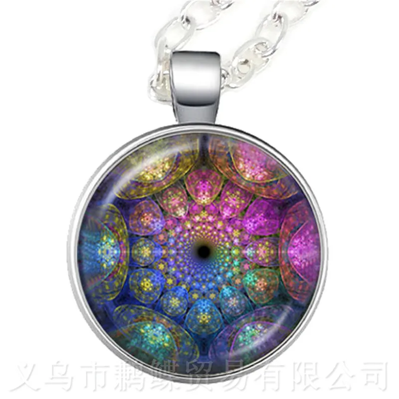 Ожерелье с изображением цветка мандалы ювелирные изделия в европейском и