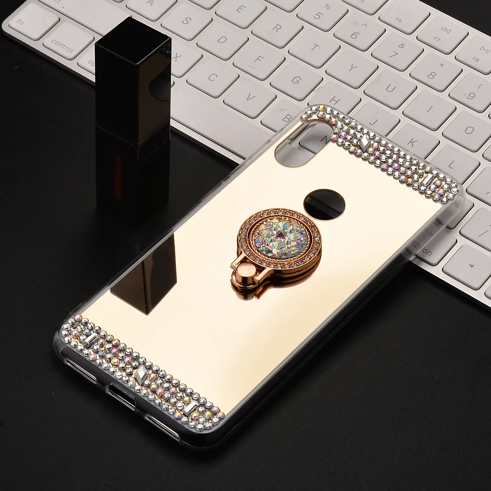 Ollivan роскошные стразы чехол для Xiao mi Red mi Note 5 4X6 S2 mi rror чехол для Xiaomi mi A2 A1 6 8 Max 3 2 девочек с кольцом