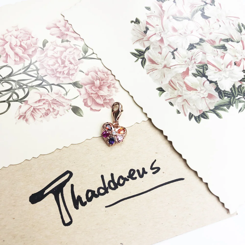 

Royal Heart Pendant Charm For Women 925 Sterling Silver Romantic Everlasting Love Affinity Fashion Jewelry Fit Bracelet Necklace