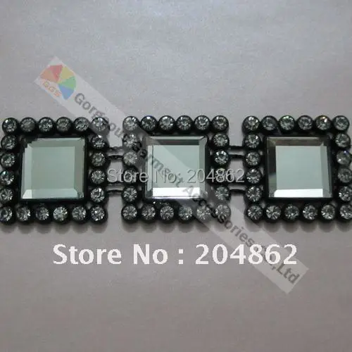 10 ярдов Высококачественная квадратная стеклянная черная пластиковая основа