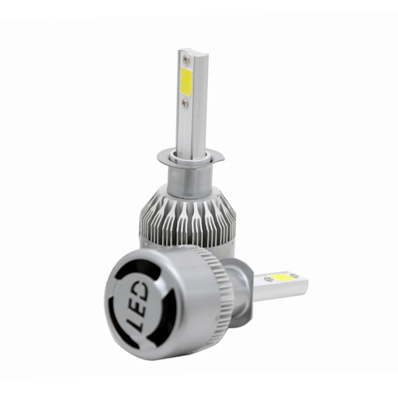 

2Pcs/Pair 7600LM 72W High Power Car LED Headlight Bulb Fog Lamp H1 COB Chip 8-48v DC Auto LED Headlamp White 6000k-6500K