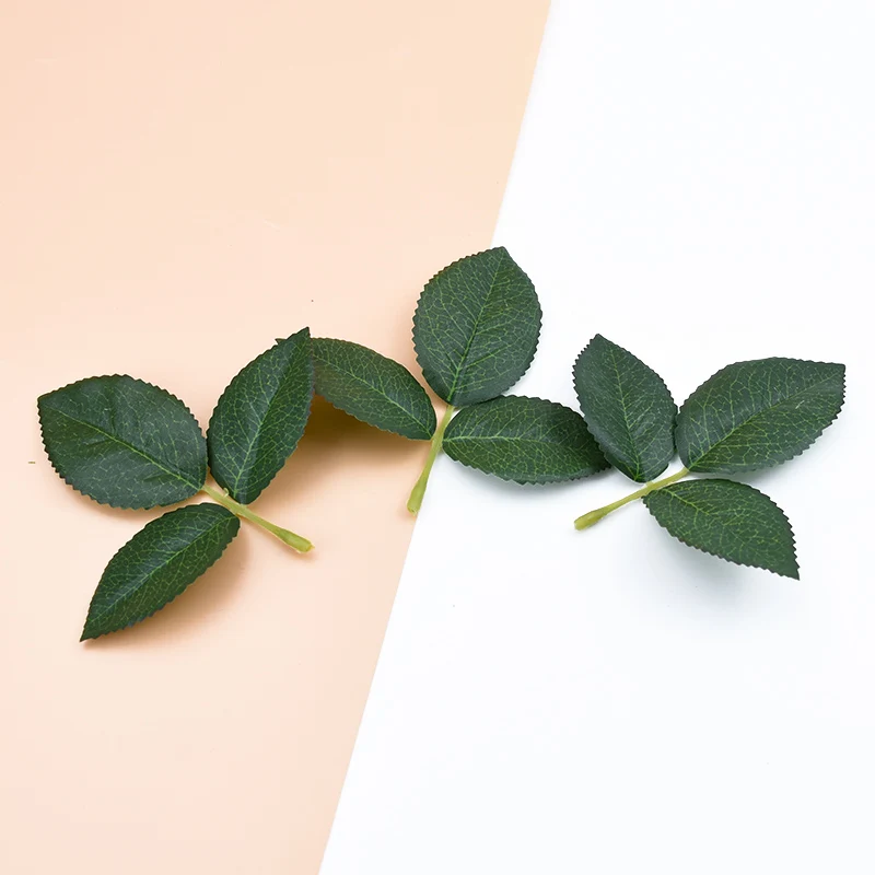 green leaf 10pcs 10 шт., искусственные растения, декоративные цветы, венки, Рождественский Декор для дома, свадьбы, Шелковый Зеленый лист, сделай сам, подарки, искусственные листья - Color: green leaf 10pcs
