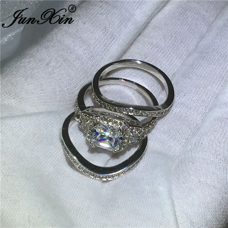 Набор женских колец в стиле бохо с белым цирконом модные ювелирные изделия